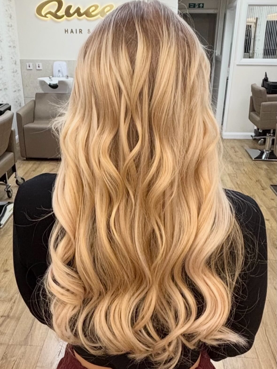 Bright blonde colour by Queens Hair & Beauty