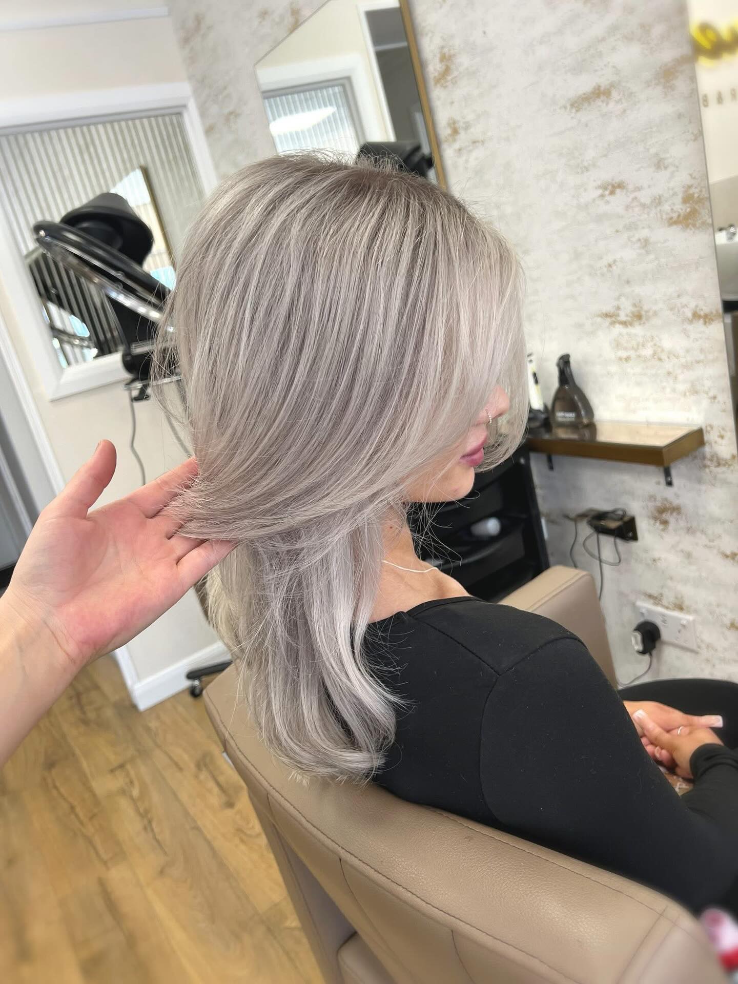 Hair styled by Queens Hair & Beauty